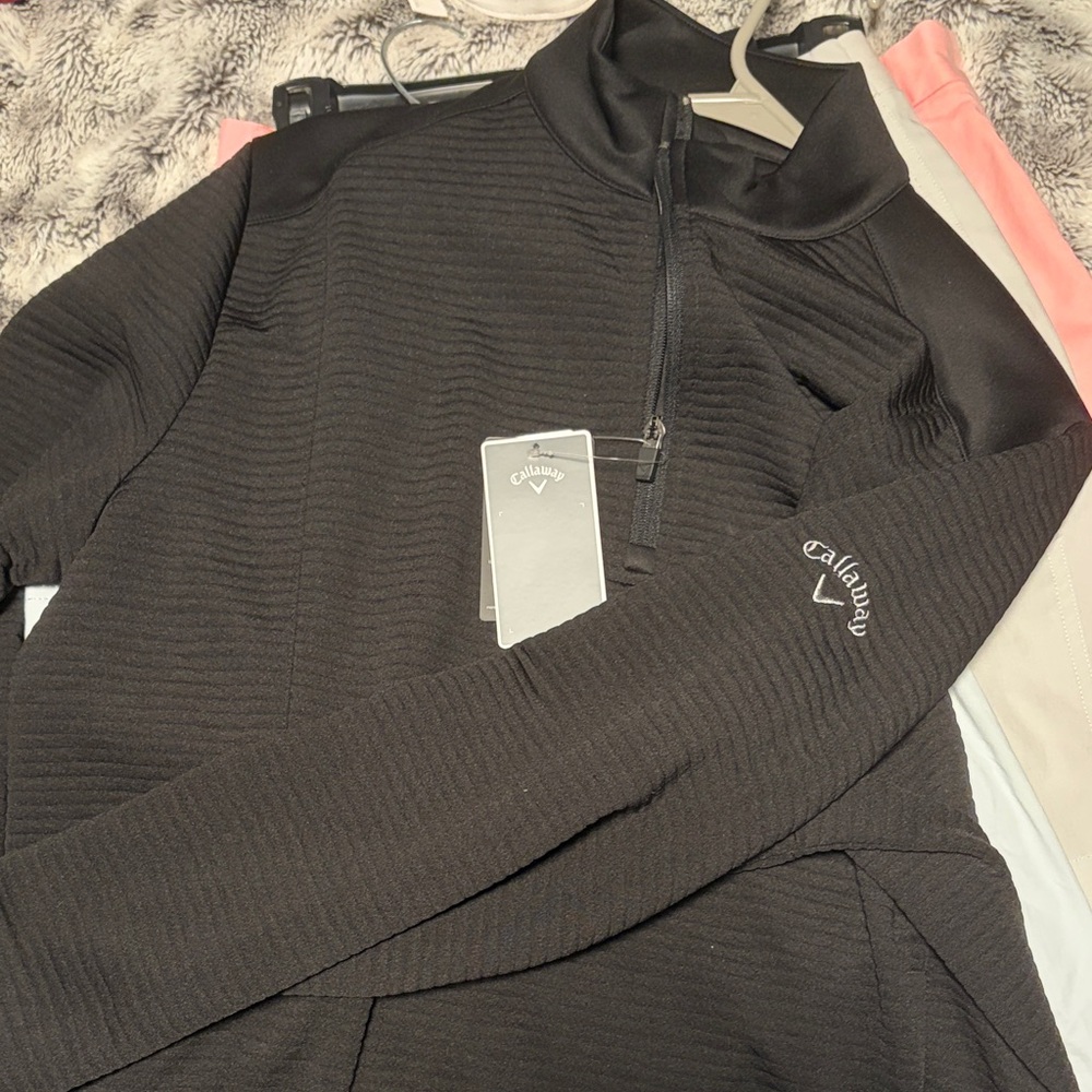 Callaway Men's Black Zip-Up Sweater